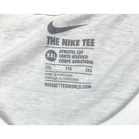 Nike white athletic cut power up swoosh long sleeve tee - Picture 4 of 4